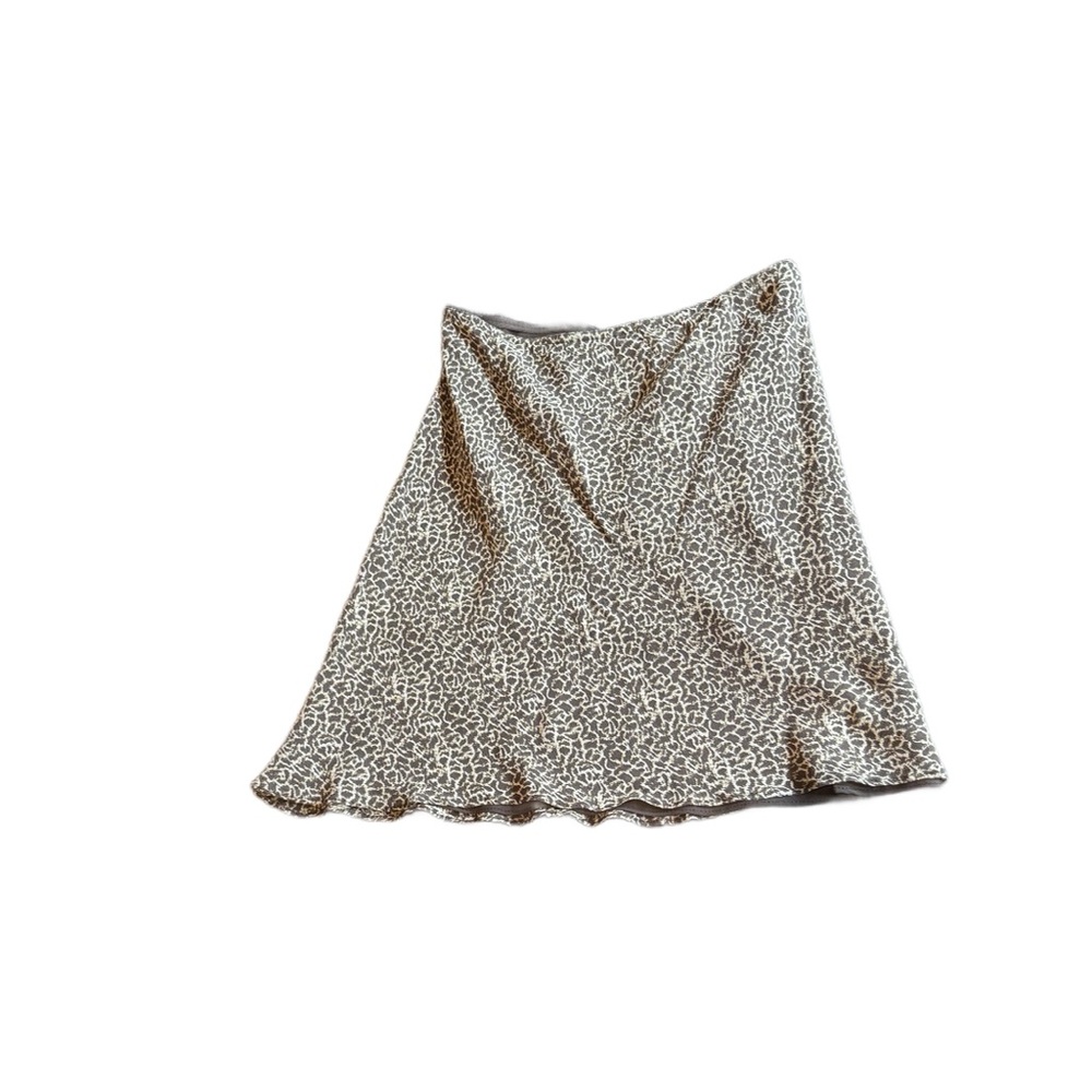 Leopard Print Women's Skirt Small Petite. Silk